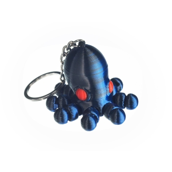 Ośmiornica niebiesko-czarna - brelok do kluczy